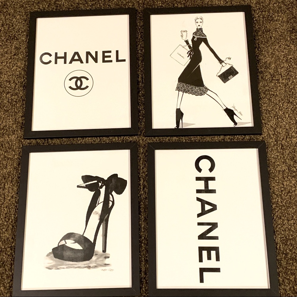 Chanel wall art set